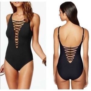 Bleu Rod Beattie Black one piece